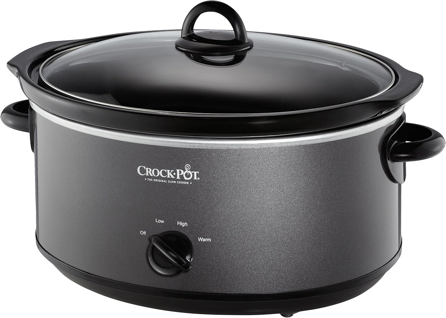 Crockpot Manual 8-Quart Slow Cooker Black