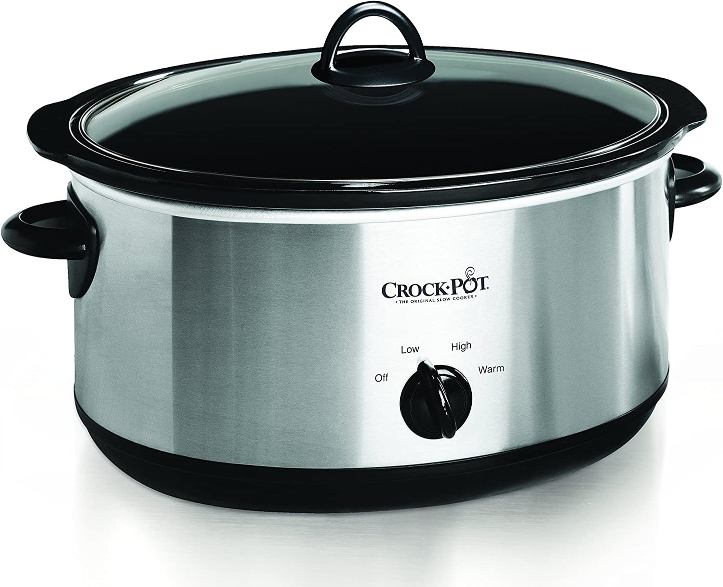 Crockpot Manual 3-Quart Slow Cooker Silver