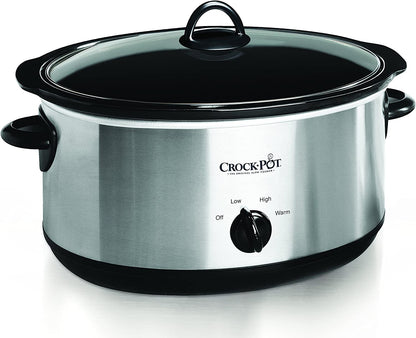 Crock-Pot Small 2.5 Quart Casserole Slow Cooker in White/Blue, Enjoy Eye-Catching Quick Meals, Durable and Compact