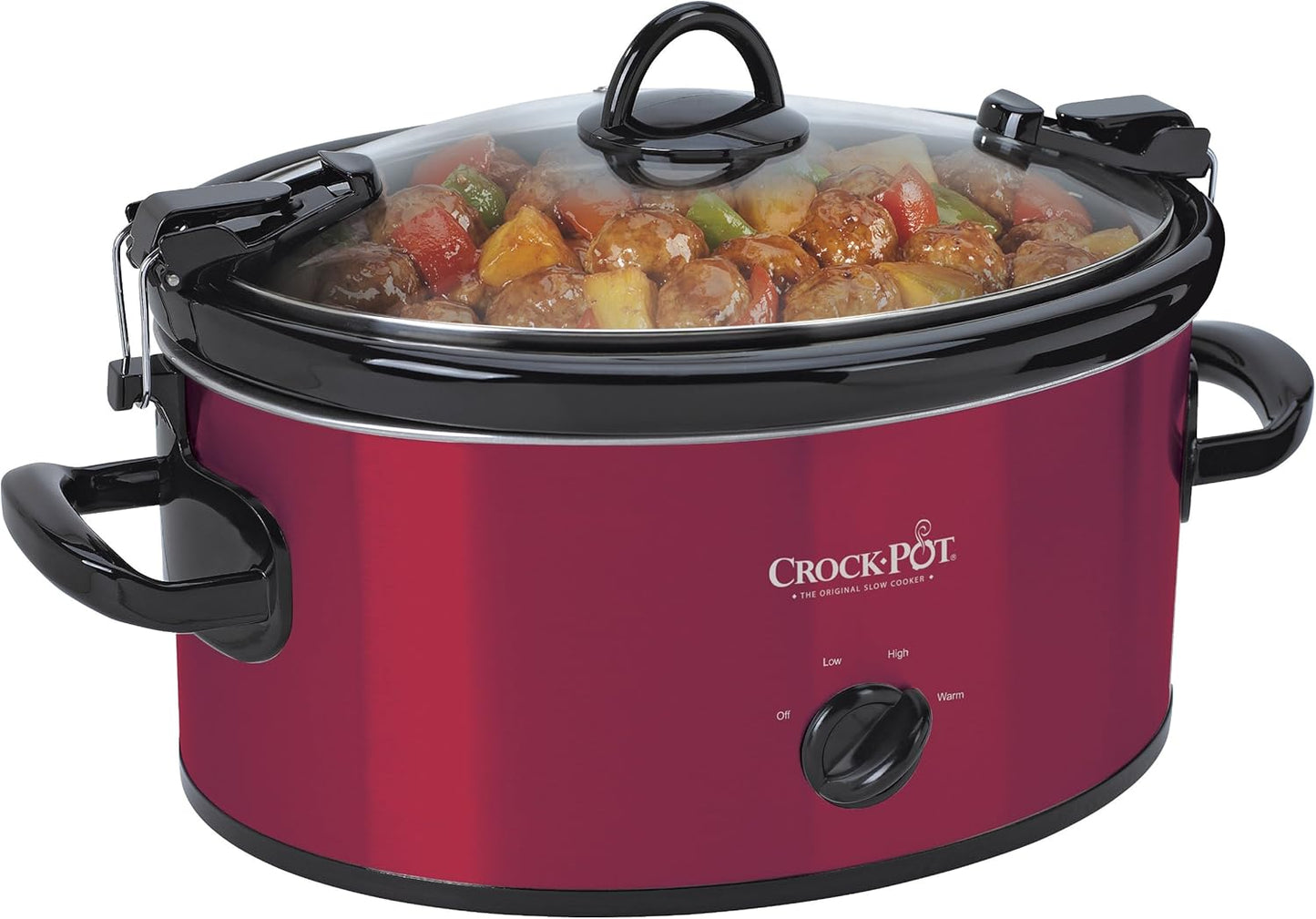 Crock-Pot SCCPVL600S Cook' N Carry 6-Quart Oval Manual Portable Slow Cooker, Silver