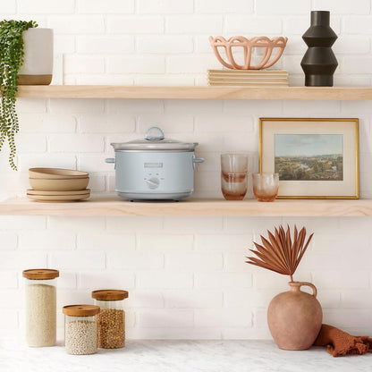 Crock-Pot® Manual Design Series 4.5 Quart Slow Cooker, Macaroon Blue