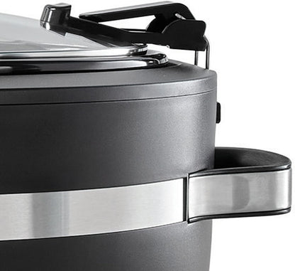 Crock-Pot Thermoshield Slow Cooker with Easy Carry Handles | 6 Quart Manual Slow Cooker, Black